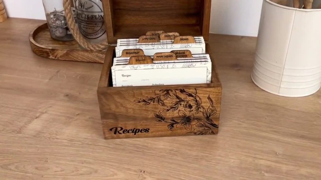 personalized recipe box